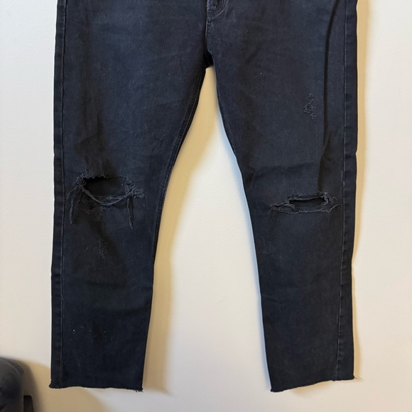 AGOLDE (NWT) Cherie High rise straight jeans in distortion - Black - Picture 4 of 8